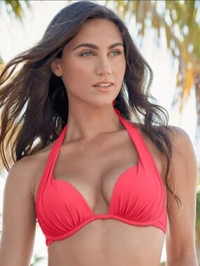 VENUS Marilyn Push-Up Bikini Top size B, Sunset Pink